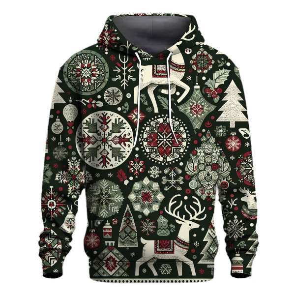Retro Christmas Sweater Hoodie