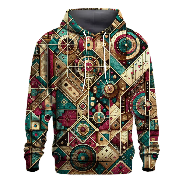 Retro Bohemian Mosaic Hoodie