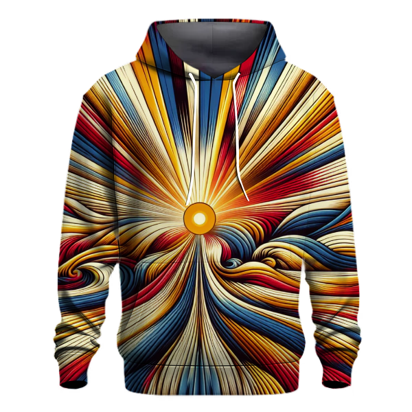 Retro Spectrum Rays Hoodie