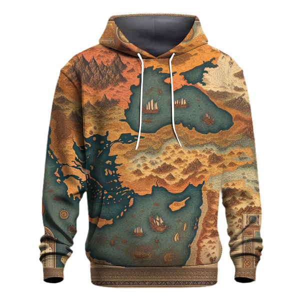Charming Vintage Maps Hoodie