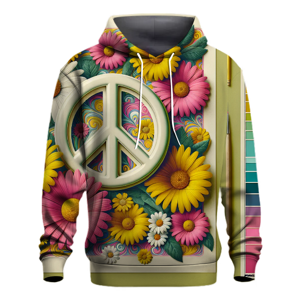Flower Power Peace Hoodie