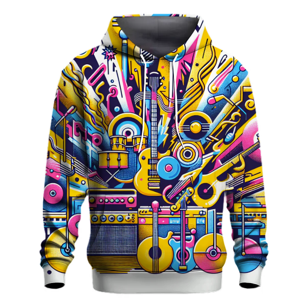 Radical Retro Music Waves Hoodie