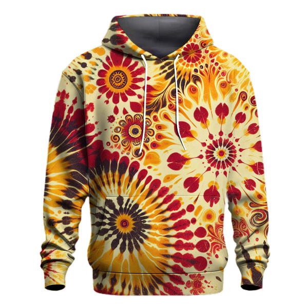 Vintage 70s Retro Tie-Dye Hoodie