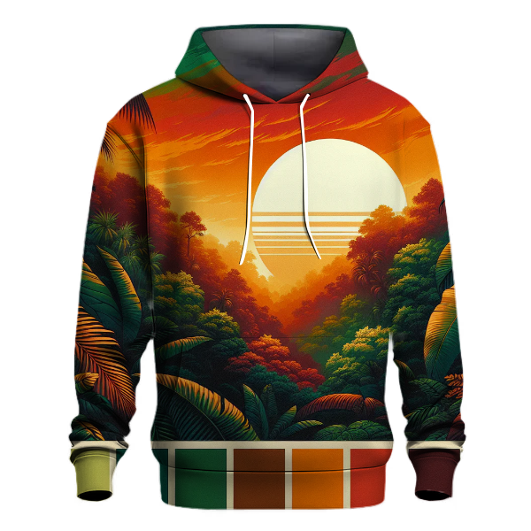 Jungle Sunset Safari Hoodie