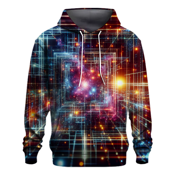 Cosmic Synthwave Radiance Hoodie