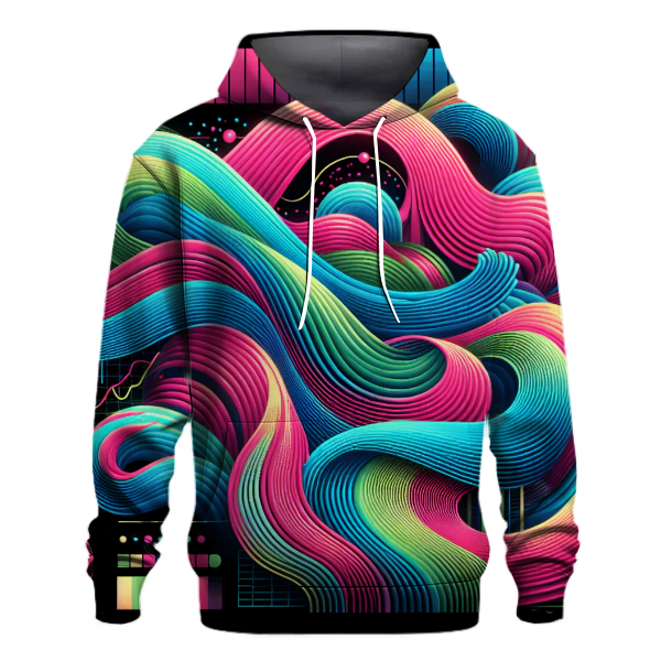 Neon Waves of Fun Hoodie
