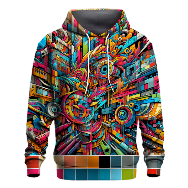Colorful Graffiti Explosion Hoodie