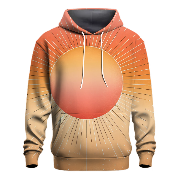 Sunset Peach Glow Hoodie