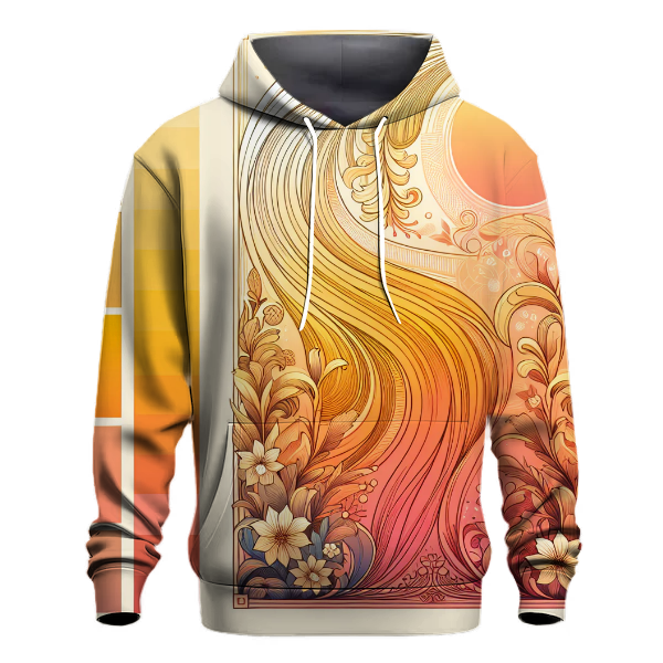 Floral Sunrise Gradient Hoodie