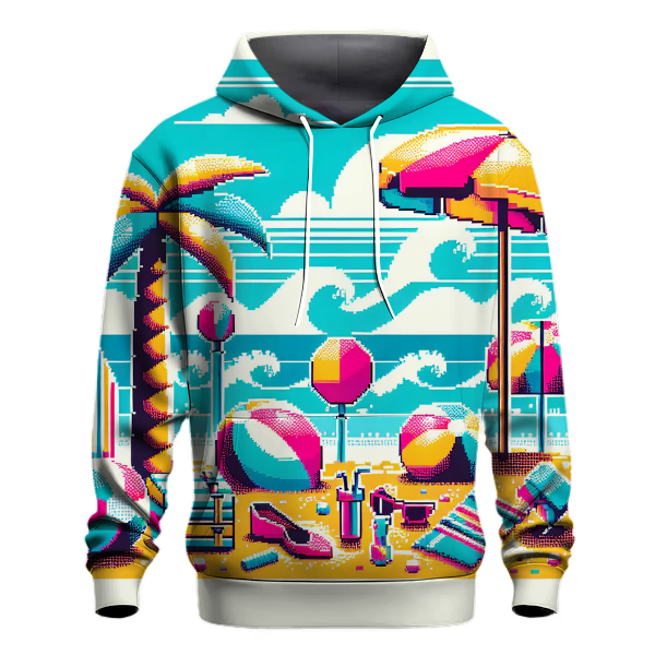 Pixel Beach Party Hoodie