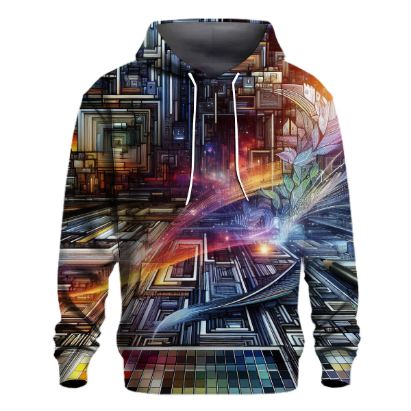Futuristic Cyber Aesthetics Hoodie