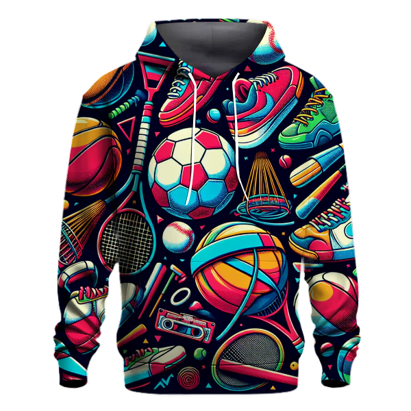 Classic 80s Sports Culture Hoodie