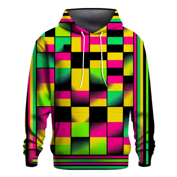 Groovy Checkerboard Vibes Hoodie
