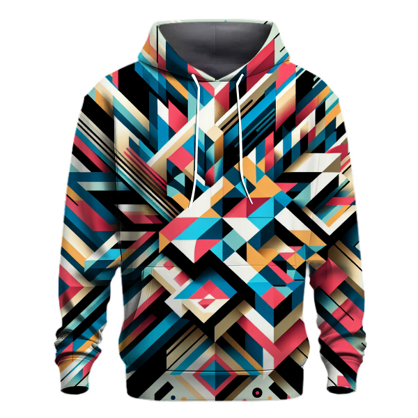 Daring Abstract Geometric Shapes Hoodie