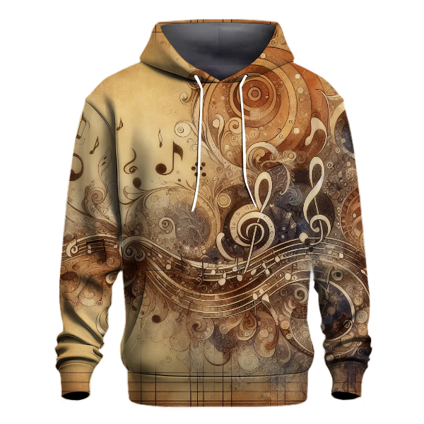 Nostalgic Music Notes Hoodie