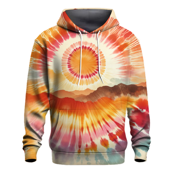 Sunrise Horizon Tie-Dye Hoodie