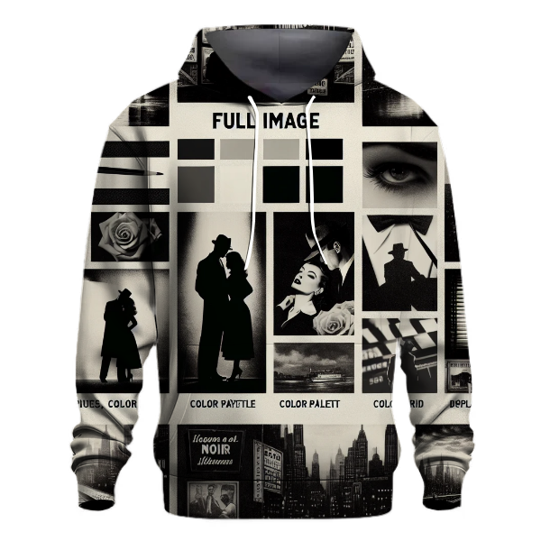 Cinematic Noir Reflections Hoodie