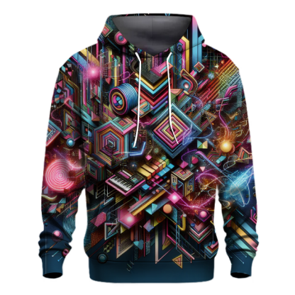 Retro Neon Fusion Hoodie