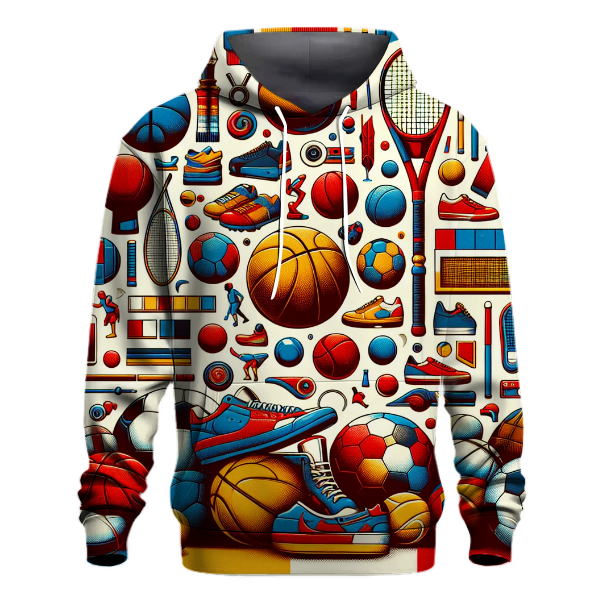 Cool Retro Sports Hoodie
