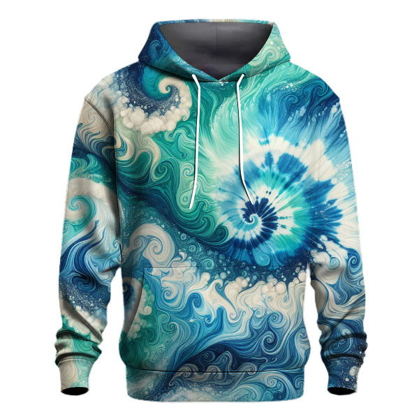 Sapphire Wave Crest Hoodie