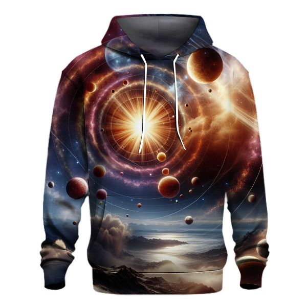 Celestial Dance of Planets Hoodie