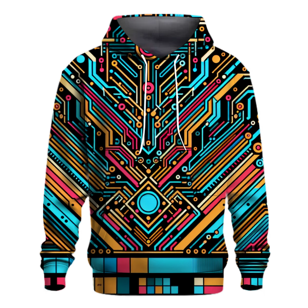 Retro Synth Circuitry Hoodie