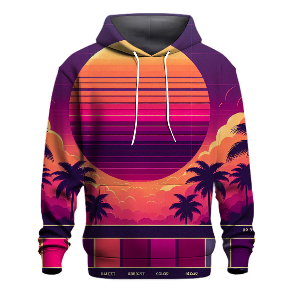 Electric Sunset Vibes Hoodie