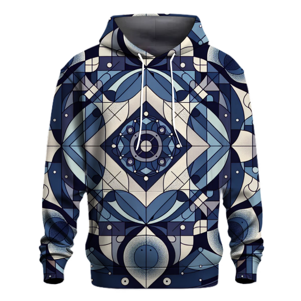 Peaceful Indigo Patterns Hoodie