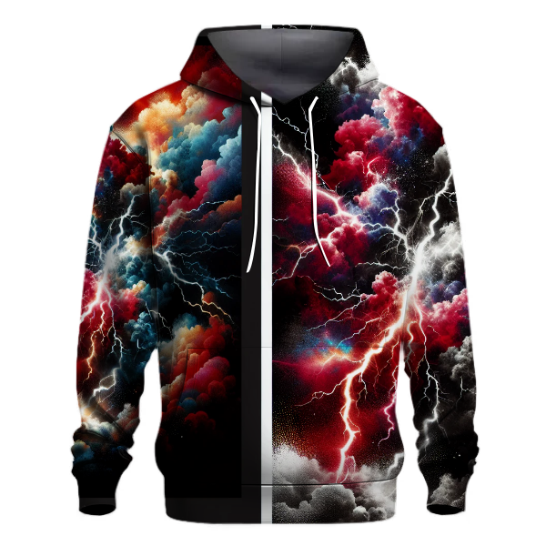 Glam Rock Lightning Bolt Hoodie