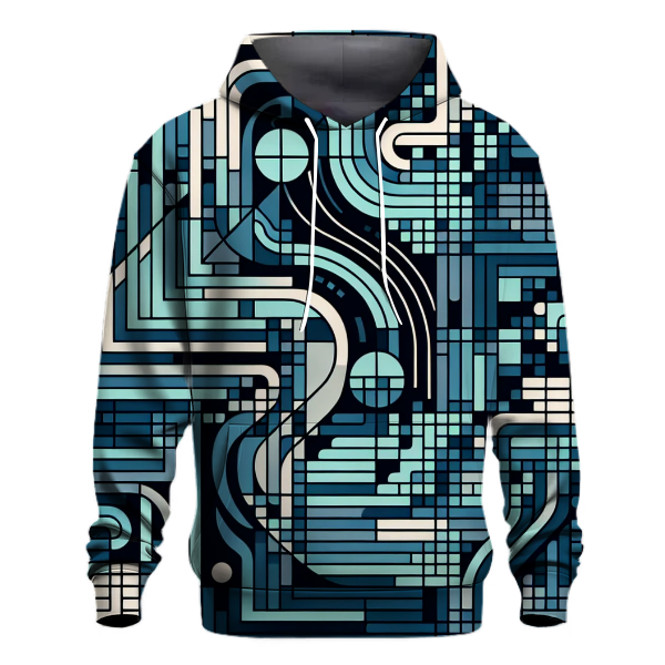 Digital Grid Glow Hoodie