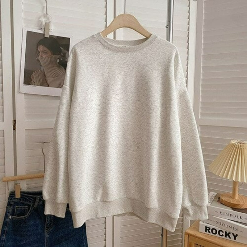 Women's Solid Color Thickened Winter Sweatshirt-Soco Hoodie