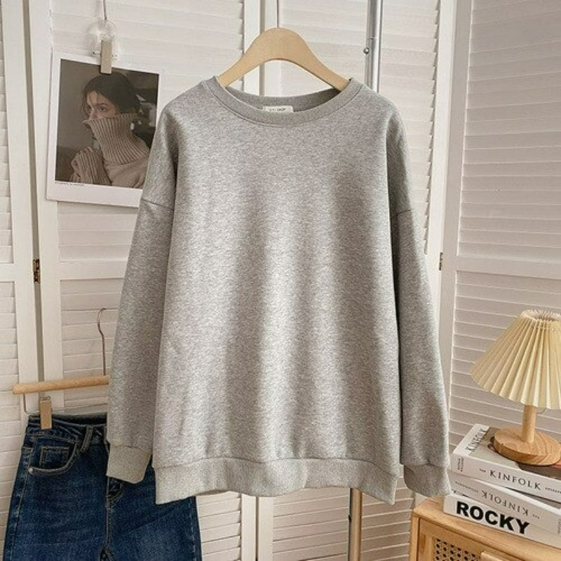 Women's Solid Color Thickened Winter Sweatshirt-Soco Hoodie