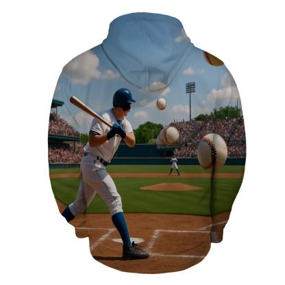 Baseball Fanatic Half Zip Hoodie