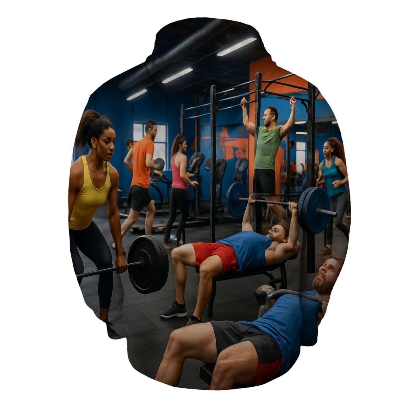 Gym Hustle Half Zip Hoodie