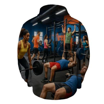 Gym Hustle Half Zip Hoodie