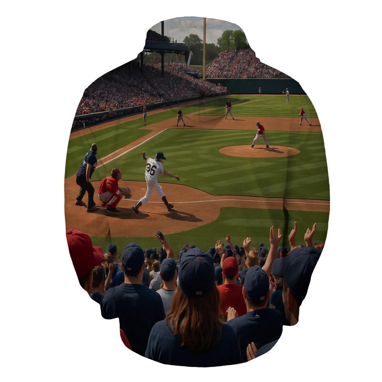 Baseball All-Star Half Zip Hoodie