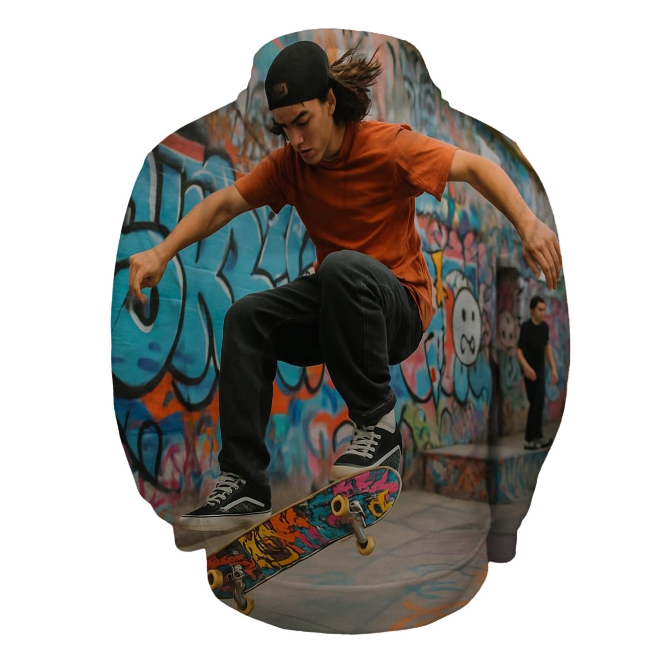 Skating Freedom Half Zip Hoodie