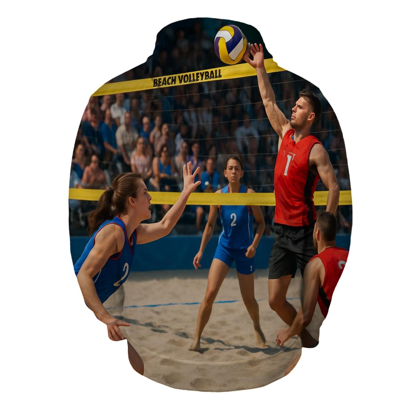 Volleyball Vibes Half Zip Hoodie