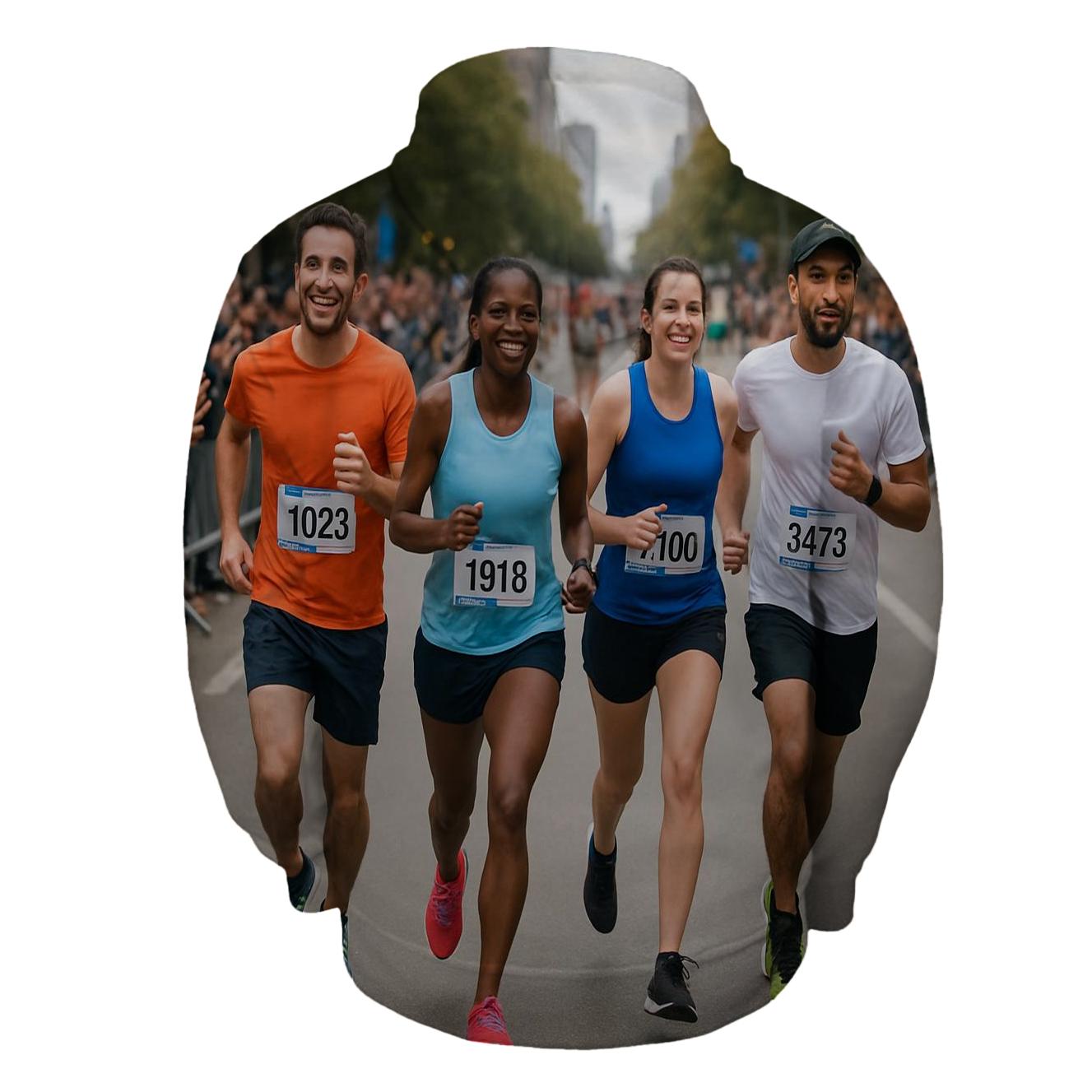 Marathon Mindset Half Zip Hoodie