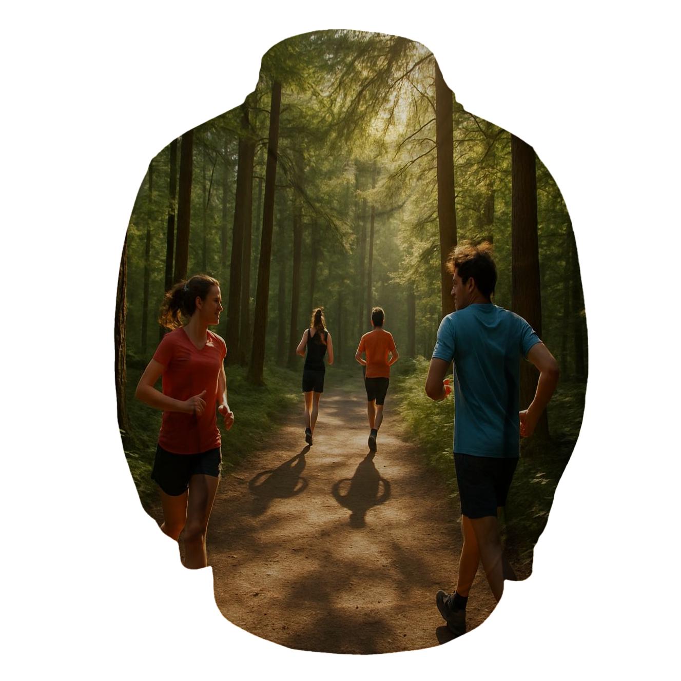 Running Trail Inspiration Half Zip Hoodie