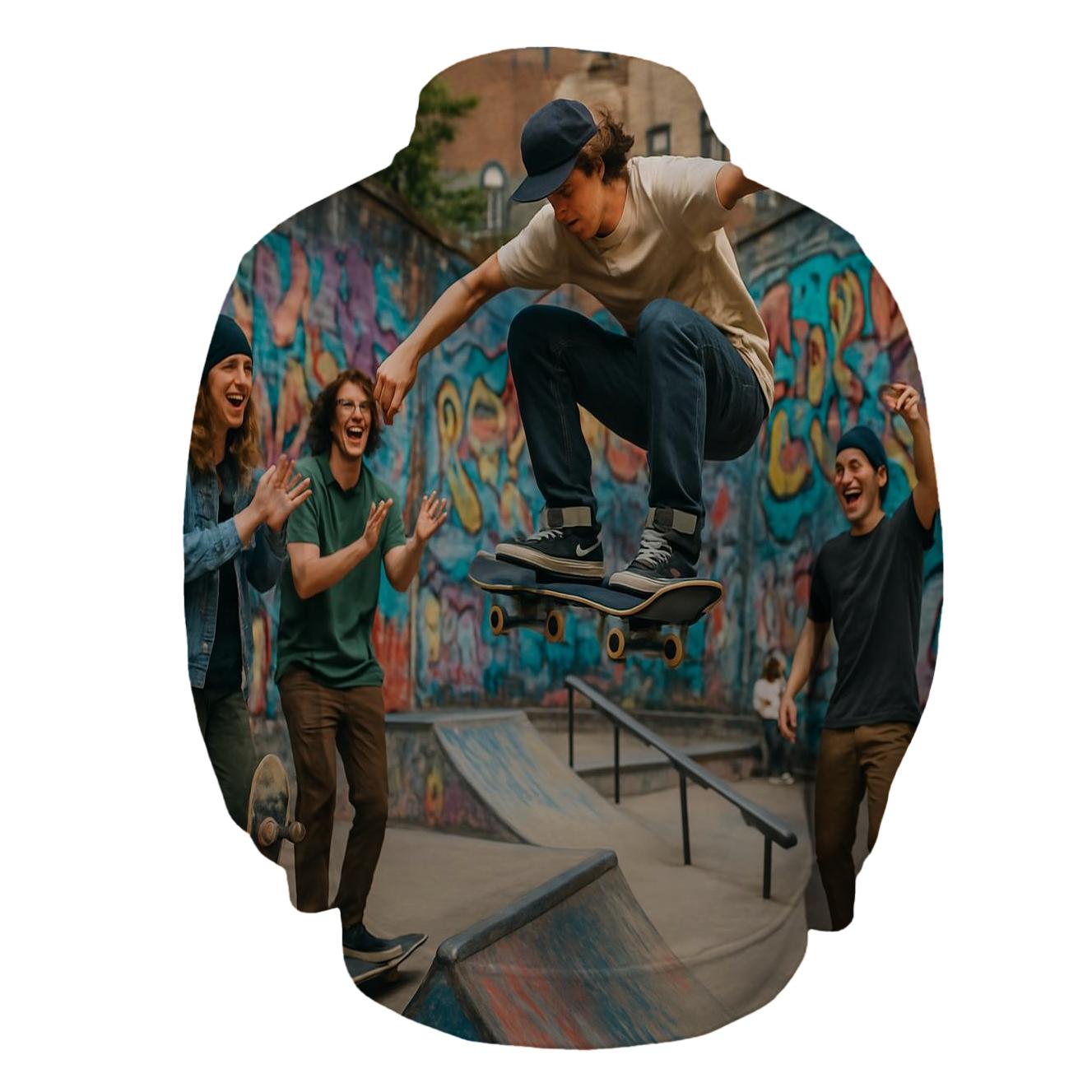 Skateboard Lifestyle Half Zip Hoodie