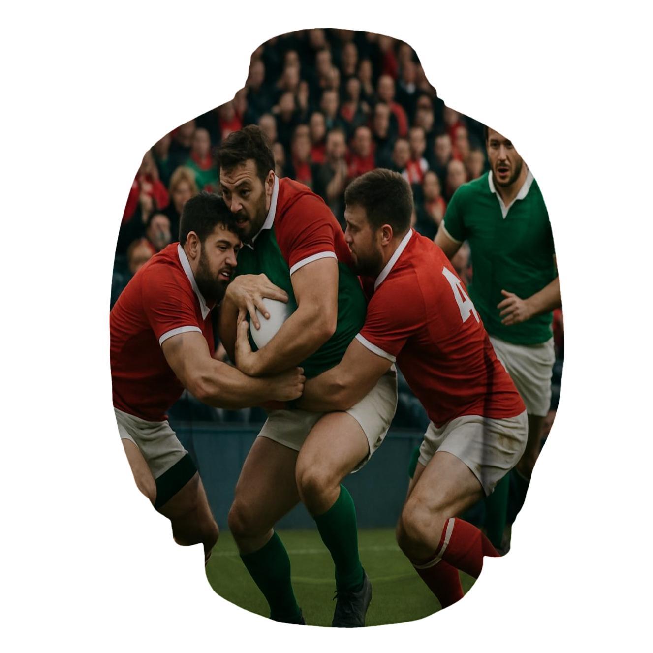 Rugby Heritage Half Zip Hoodie