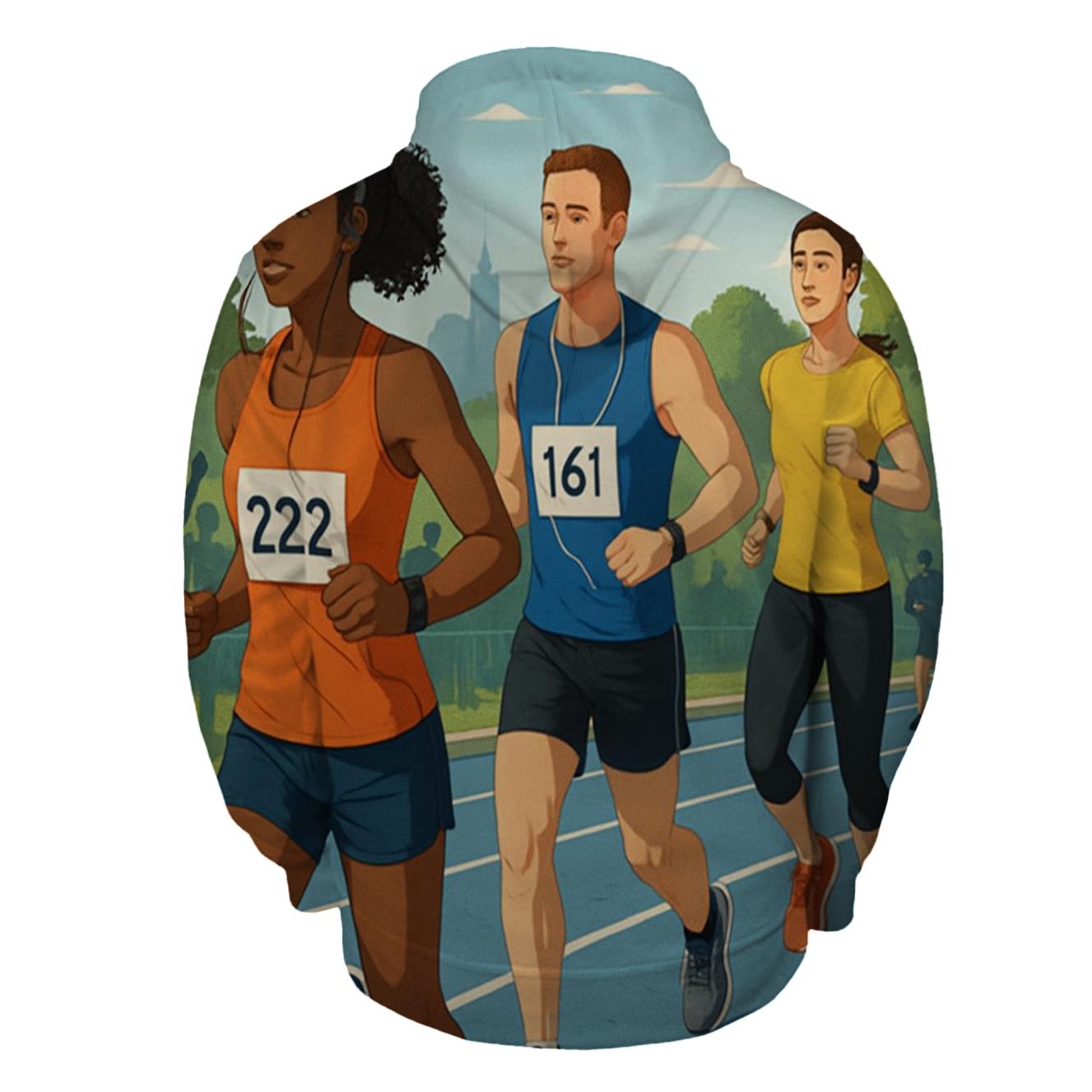 Running Track Half Zip Hoodie