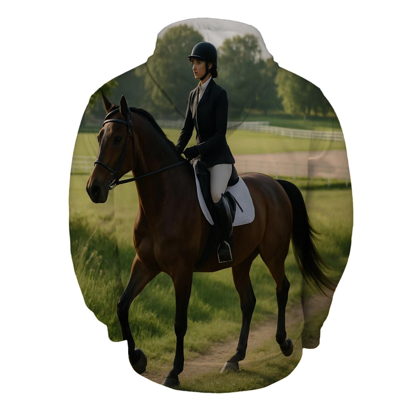 Horse Riding Adventure Half Zip Hoodie