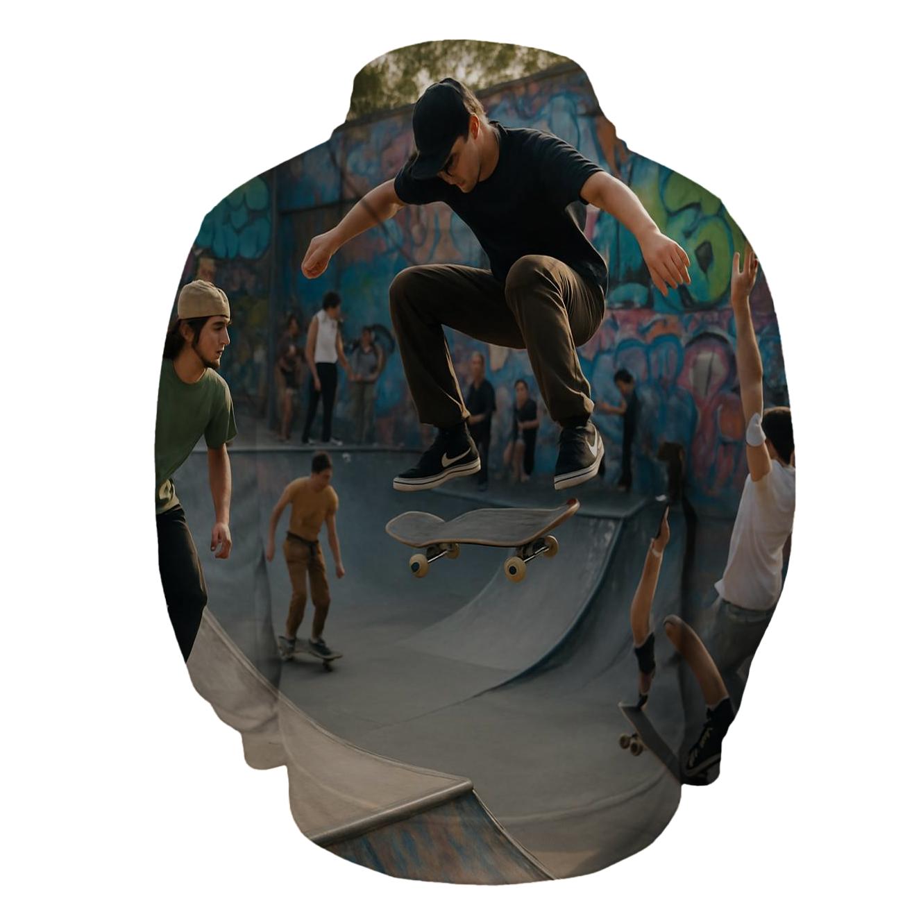 Skate Park Culture Half Zip Hoodie