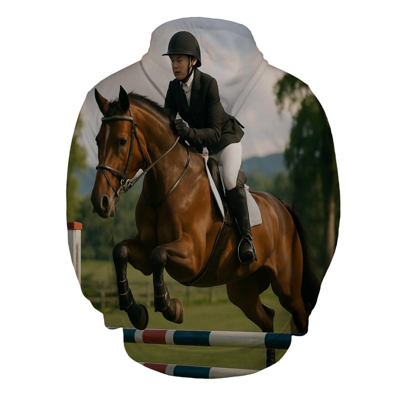 Equestrian Grace Half Zip Hoodie