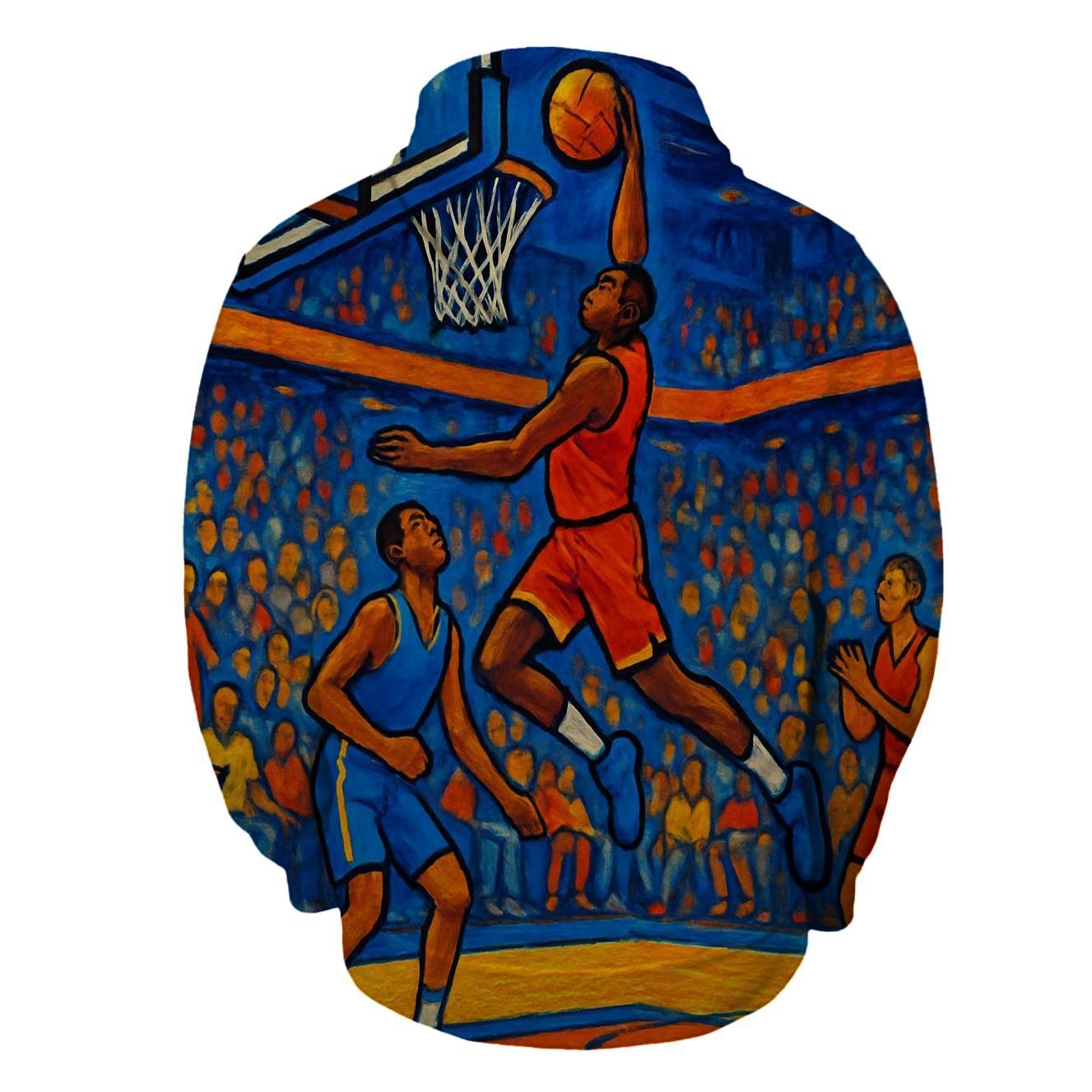 Basketball Slam Half Zip Hoodie