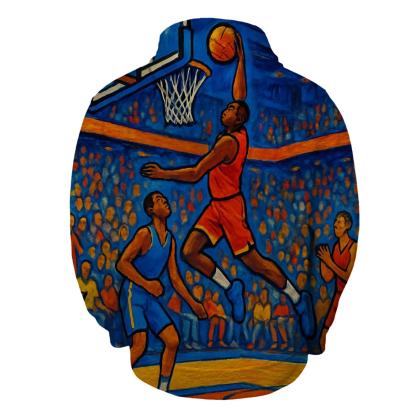 Basketball Slam Half Zip Hoodie