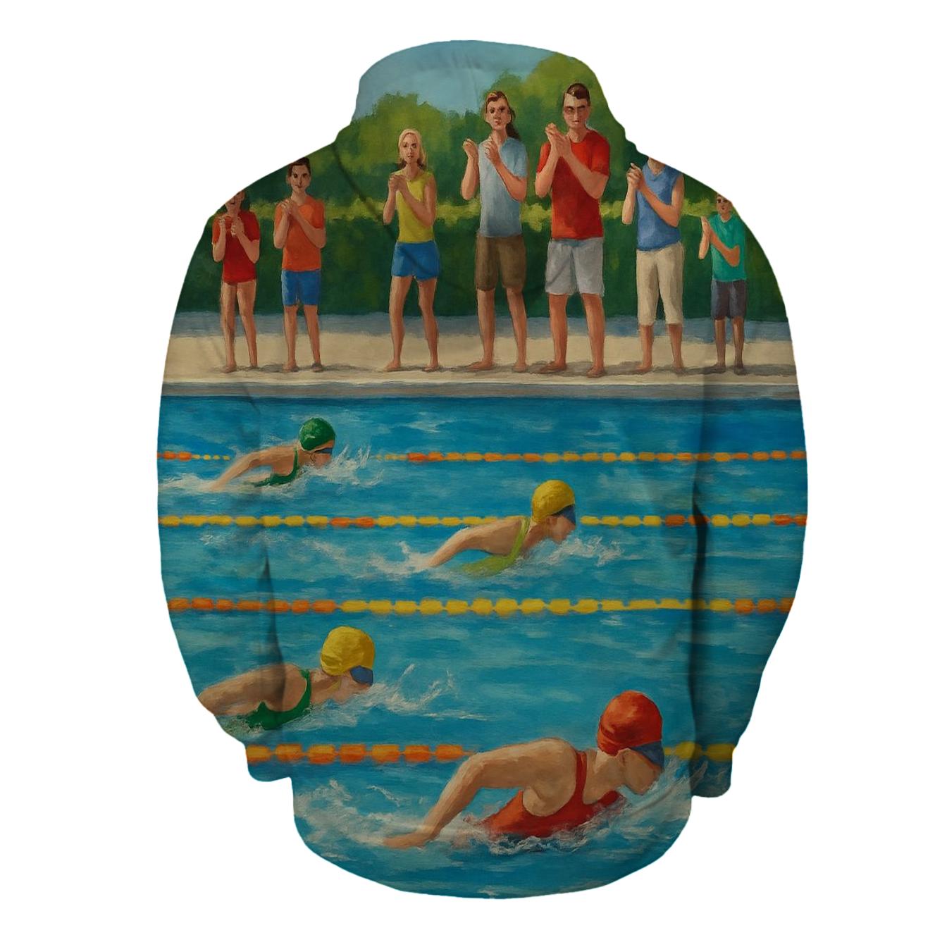 Swimming Free Half Zip Hoodie