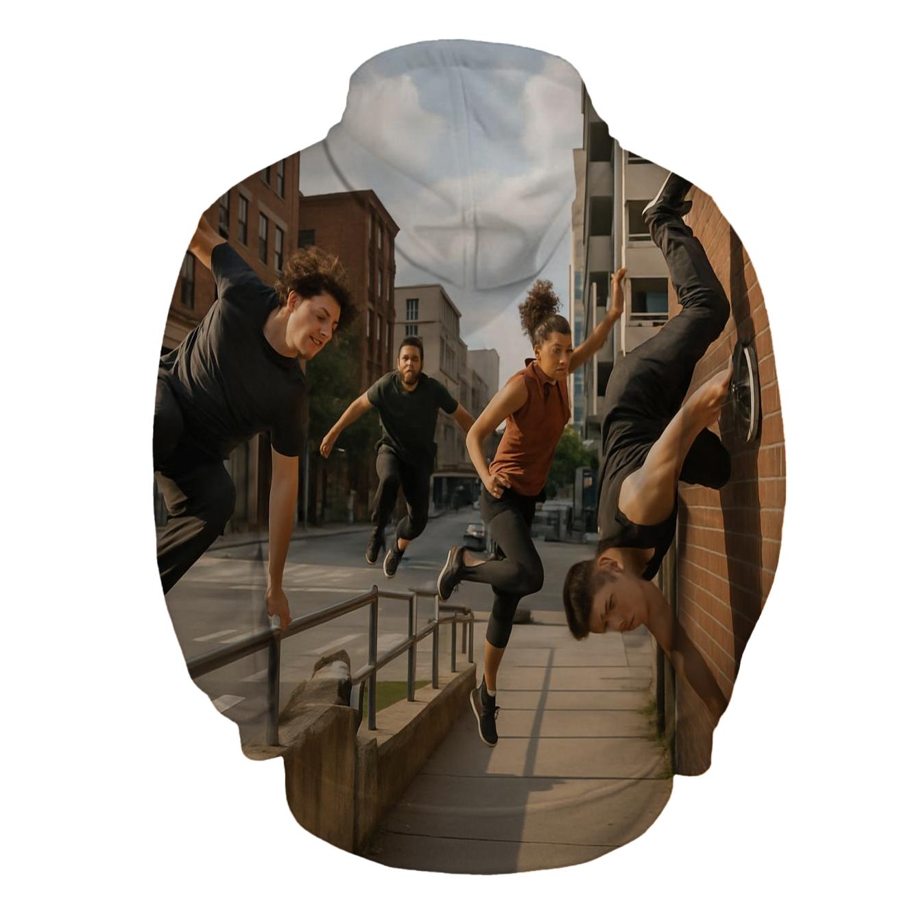 Parkour Movement Half Zip Hoodie